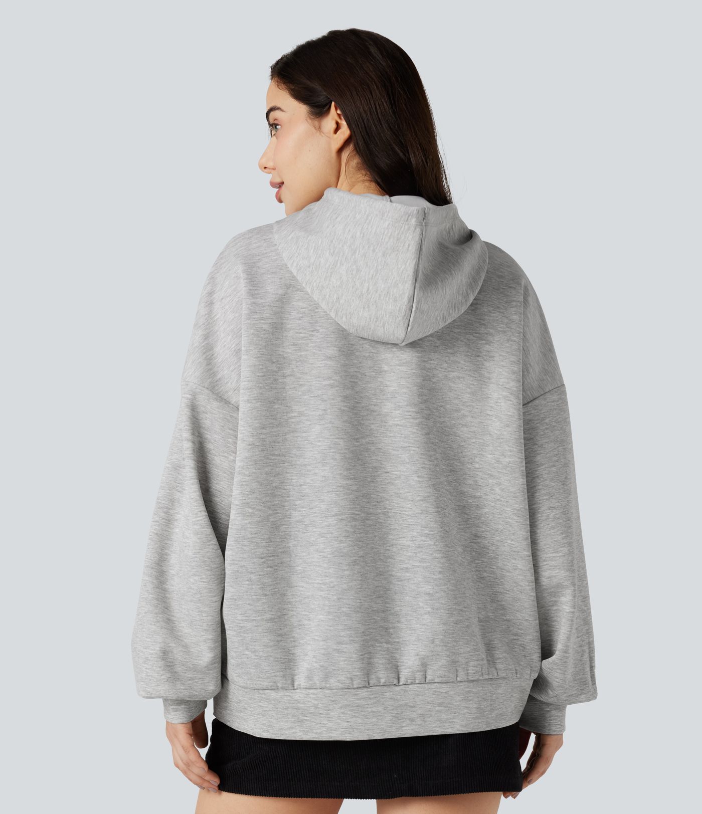 Hooded Long Sleeve Casual Sweatshirt with Pockets