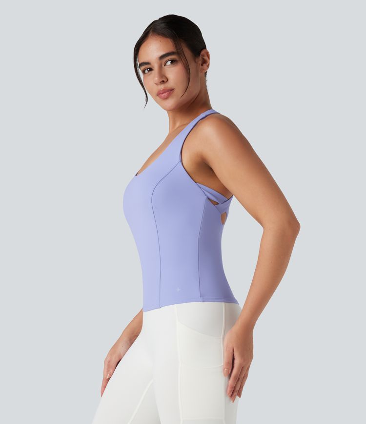 Racerback Yoga Tank Top D-F Cups-Longer Length