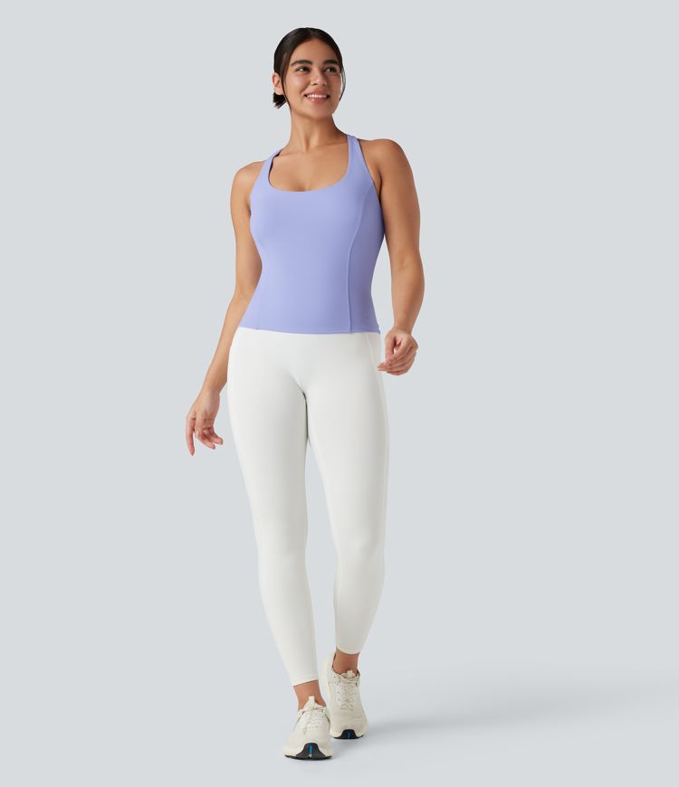 Racerback Yoga Tank Top D-F Cups-Longer Length