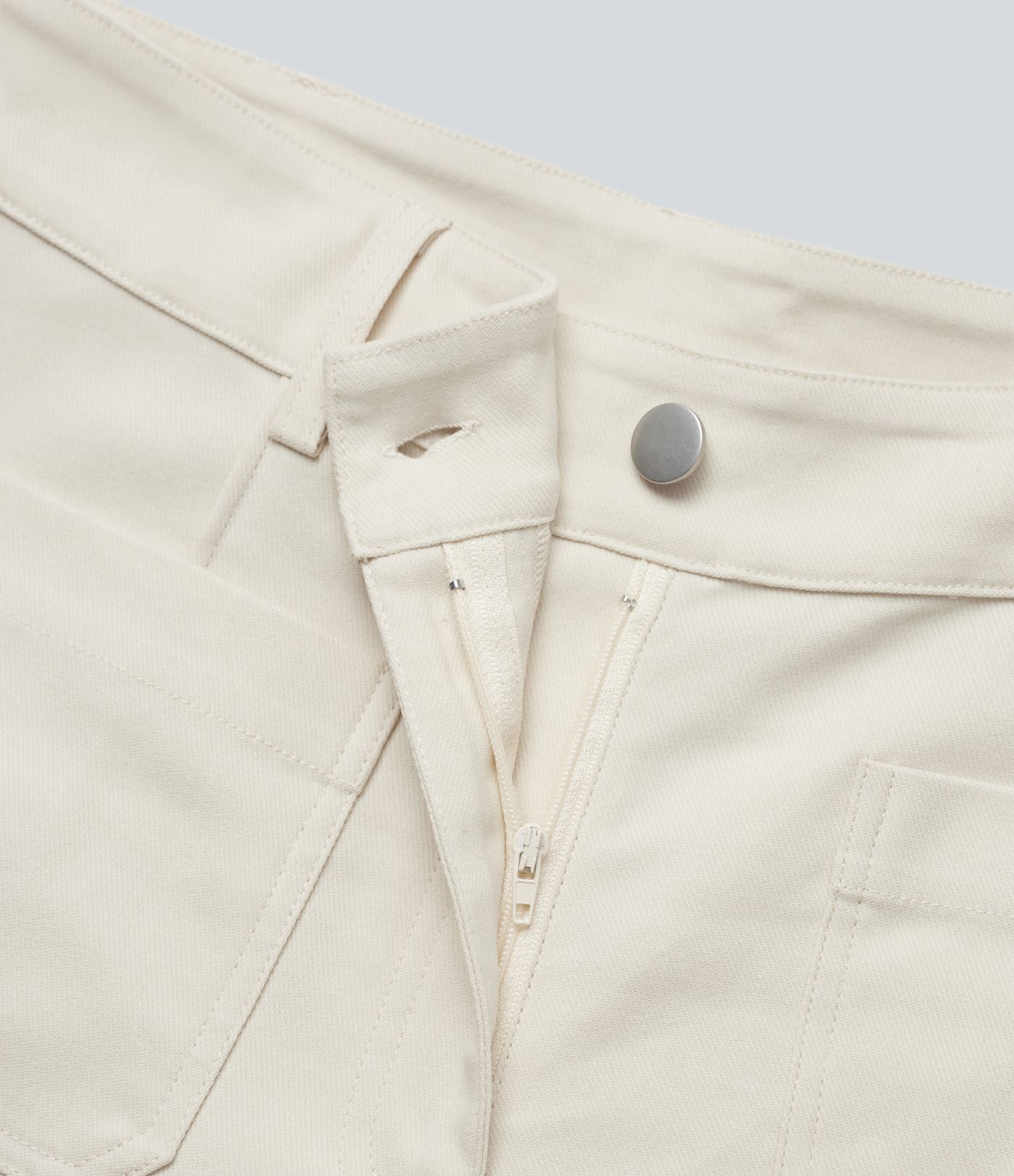 High Waisted Work Flare Trousers with Pockets