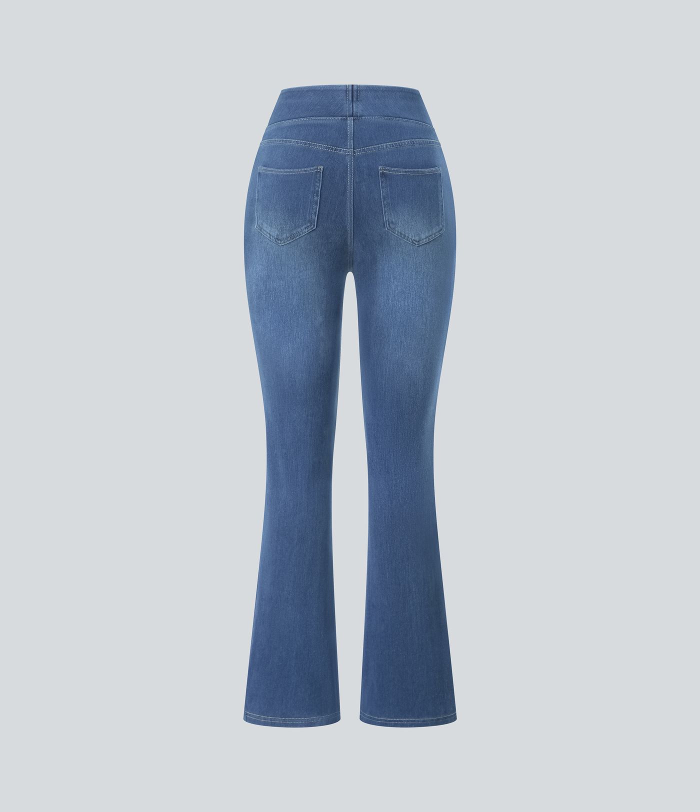 Halara Flex™ High Waisted Pockets Washed Casual Bootcut Jeans