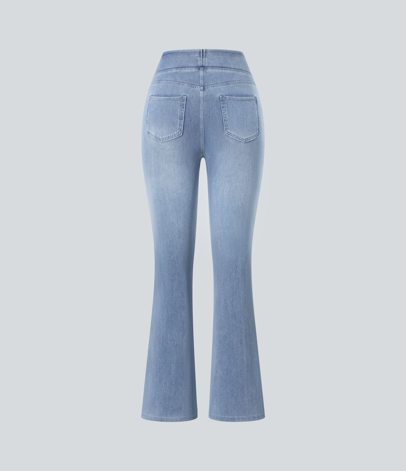 Halara Flex™ High Waisted Pockets Washed Casual Bootcut Jeans