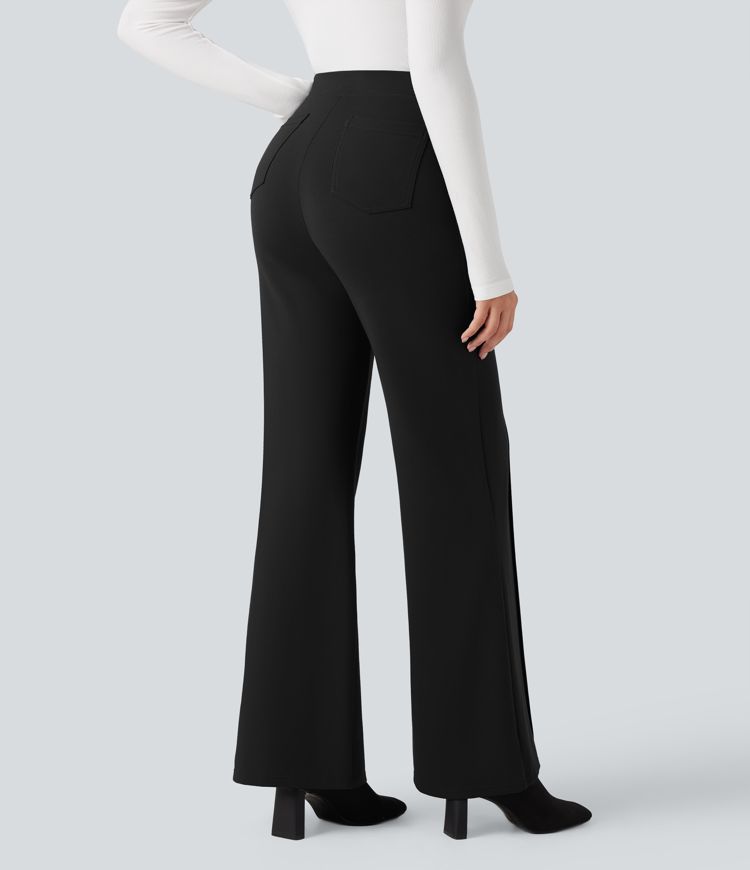 Halara Flex™ High Waisted Tummy Control Wide Leg Work Pants