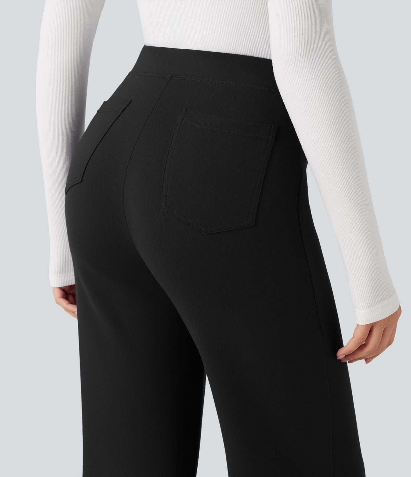 Halara Flex™ High Waisted Tummy Control Wide Leg Work Pants
