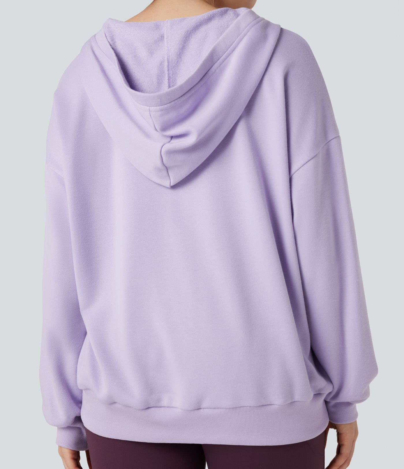 Hooded Long Sleeve Oversized Casual Sweatshirt with Pocket