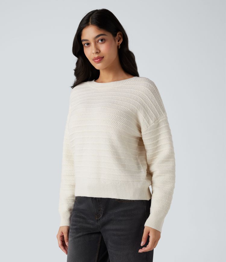 Pull tailleur liens dans le dos manches longues