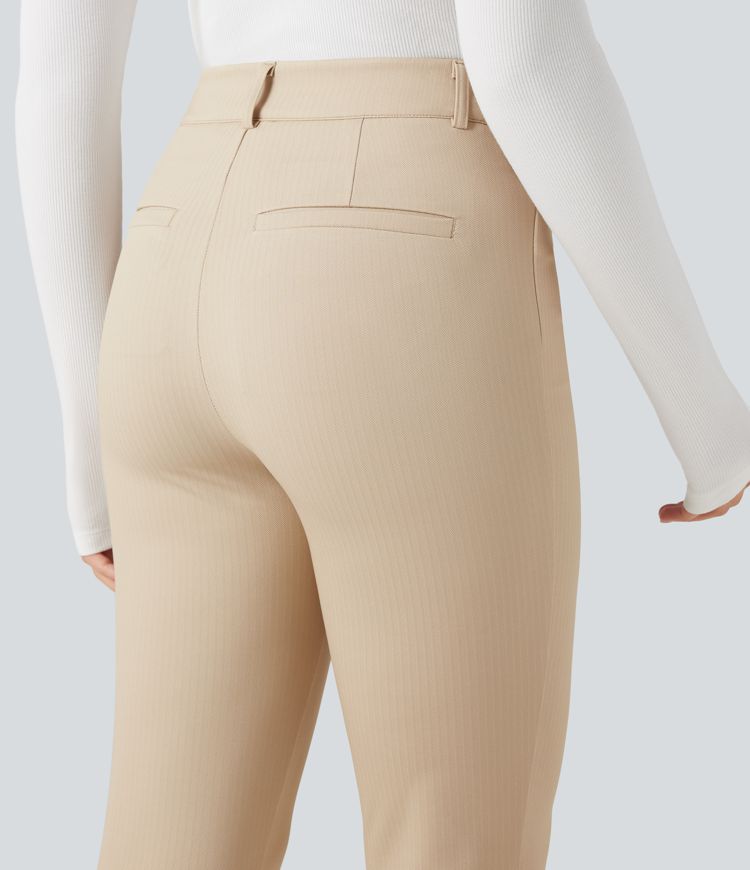 Halara Flex™ High-waisted Skinny Herringbone Work Pants with Pockets