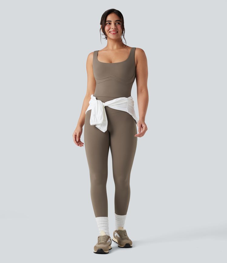 Halara UltraSculpt™ Scoop Neck 2-in-1 Yoga Tank Top