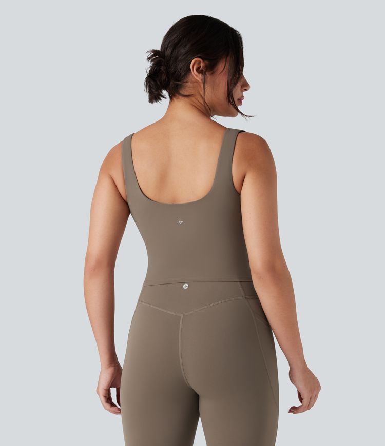 Halara UltraSculpt™ Scoop Neck 2-in-1 Yoga Tank Top