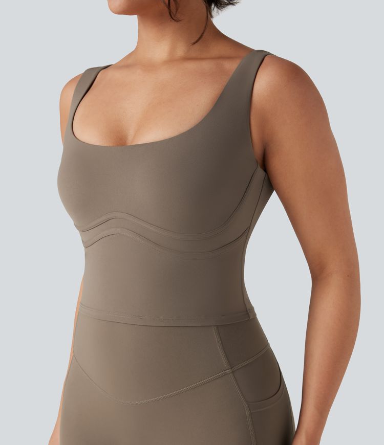 Halara UltraSculpt™ Scoop Neck 2-in-1 Yoga Tank Top