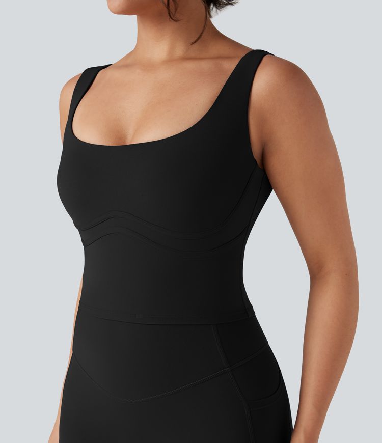 Halara UltraSculpt™ Scoop Neck 2-in-1 Yoga Tank Top