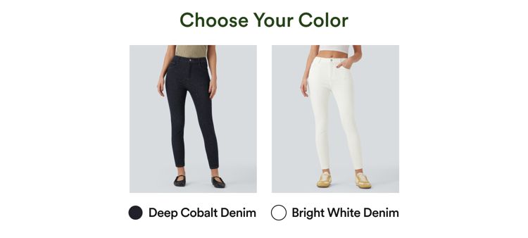 <p style="min-height: 24px"></p>
<p style="text-align:left;"><span style="color: rgb(36,67,23);font-size: 18px;"><strong>1. Pick your preferred color </strong> </span></p>
<p style="text-align:left;"><span style="color: rgb(36,67,23);">If selected, you'll be sent your preferred product in the color chosen. However, if the product is unavailable, we will ship a different product or color in your size. </span></p>
