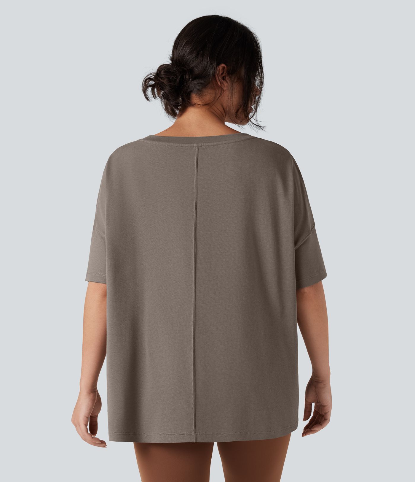 Round Neck Half Sleeve Casual Oversize Cotton T-Shirt