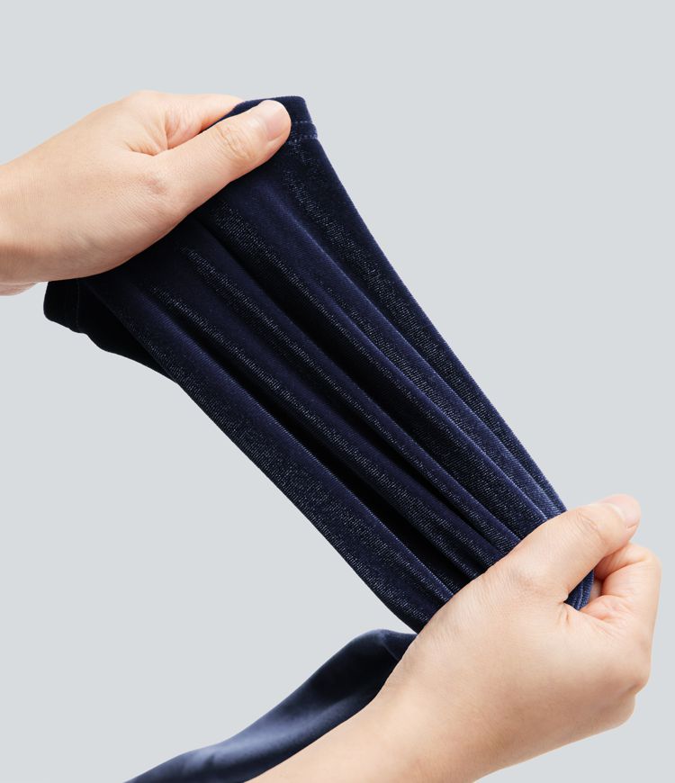 High Waisted Velvet Casual Baggy Lounge Pants with Pockets