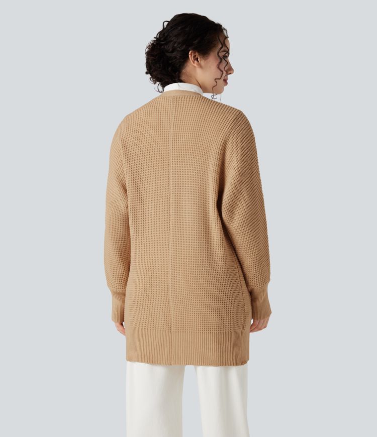 Long Sleeve Casual Cardigan with Pockets