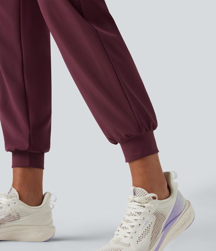 Jogging de course gainant taille haute avec cordon de serrage intérieur et séchage rapide avec poches Breezeful™