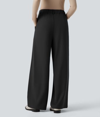 Halara Flex™ High-waisted Suit Work Wide-leg Pants with Pockets