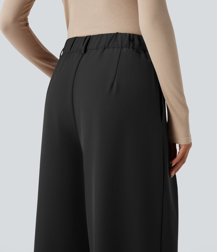 Halara Flex™ High-waisted Suit Work Wide-leg Pants with Pockets