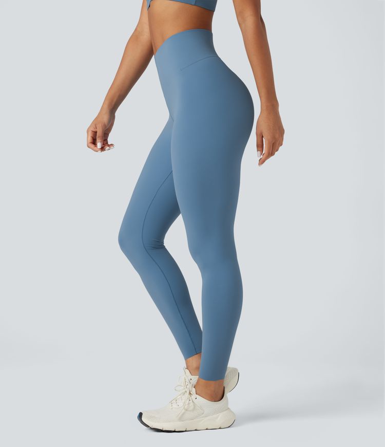 Halara UltraSculpt™ SoCinched V-Shaped High Waisted Tummy Control Training 7/8 Leggings