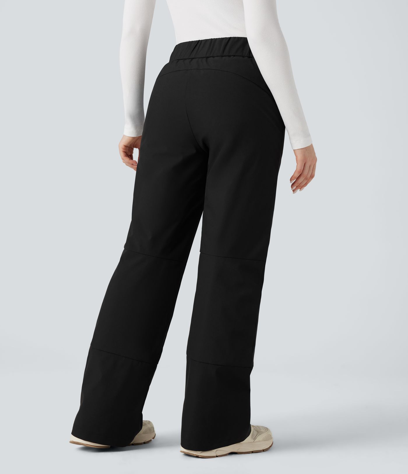 High Waisted Warming Hiking Bootcut Pants with Pockets