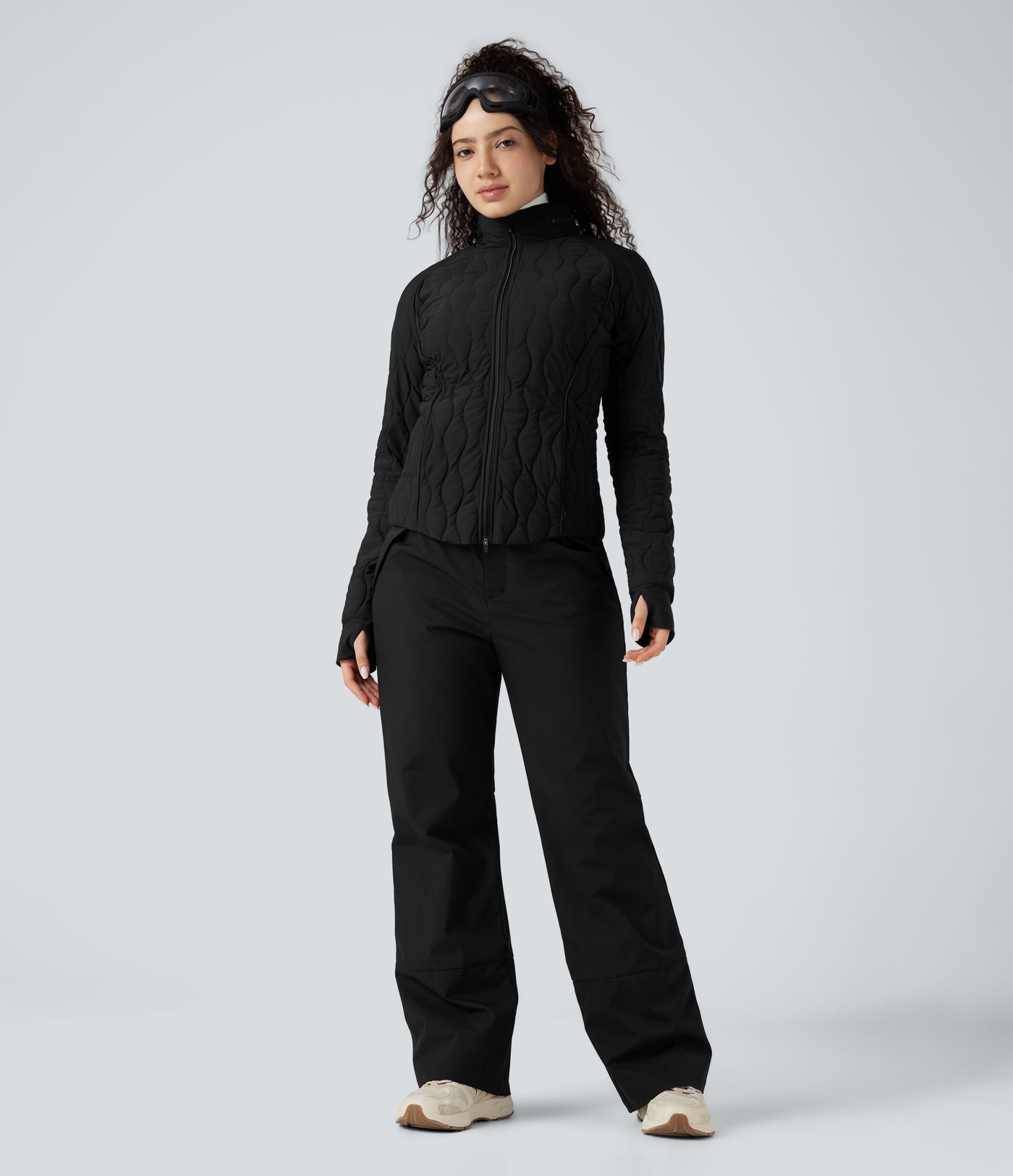 High Waisted Warming Hiking Bootcut Pants with Pockets