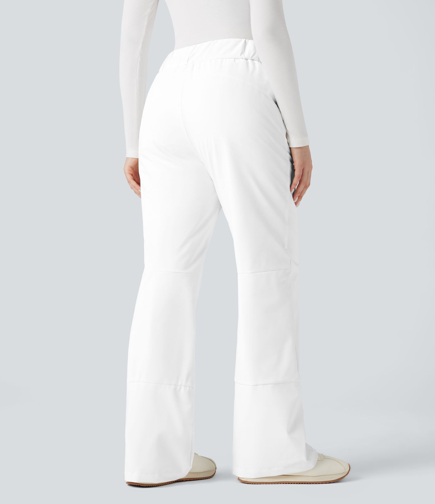 High Waisted Warming Hiking Bootcut Pants with Pockets