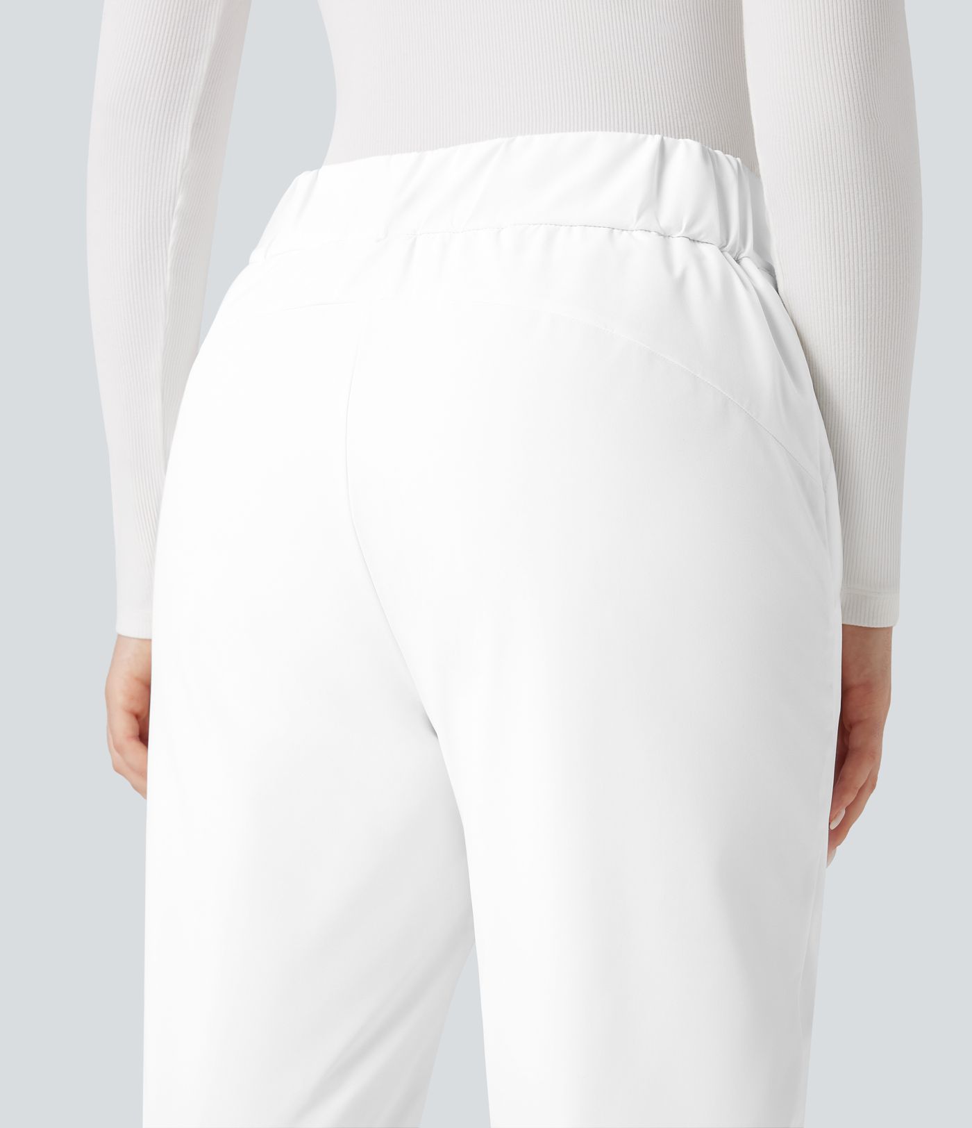 High Waisted Warming Hiking Bootcut Pants with Pockets