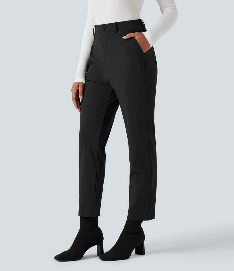 Halara Flex™ Suit Wrinkle-resistant High Waisted Slim Work Pants with Pockets