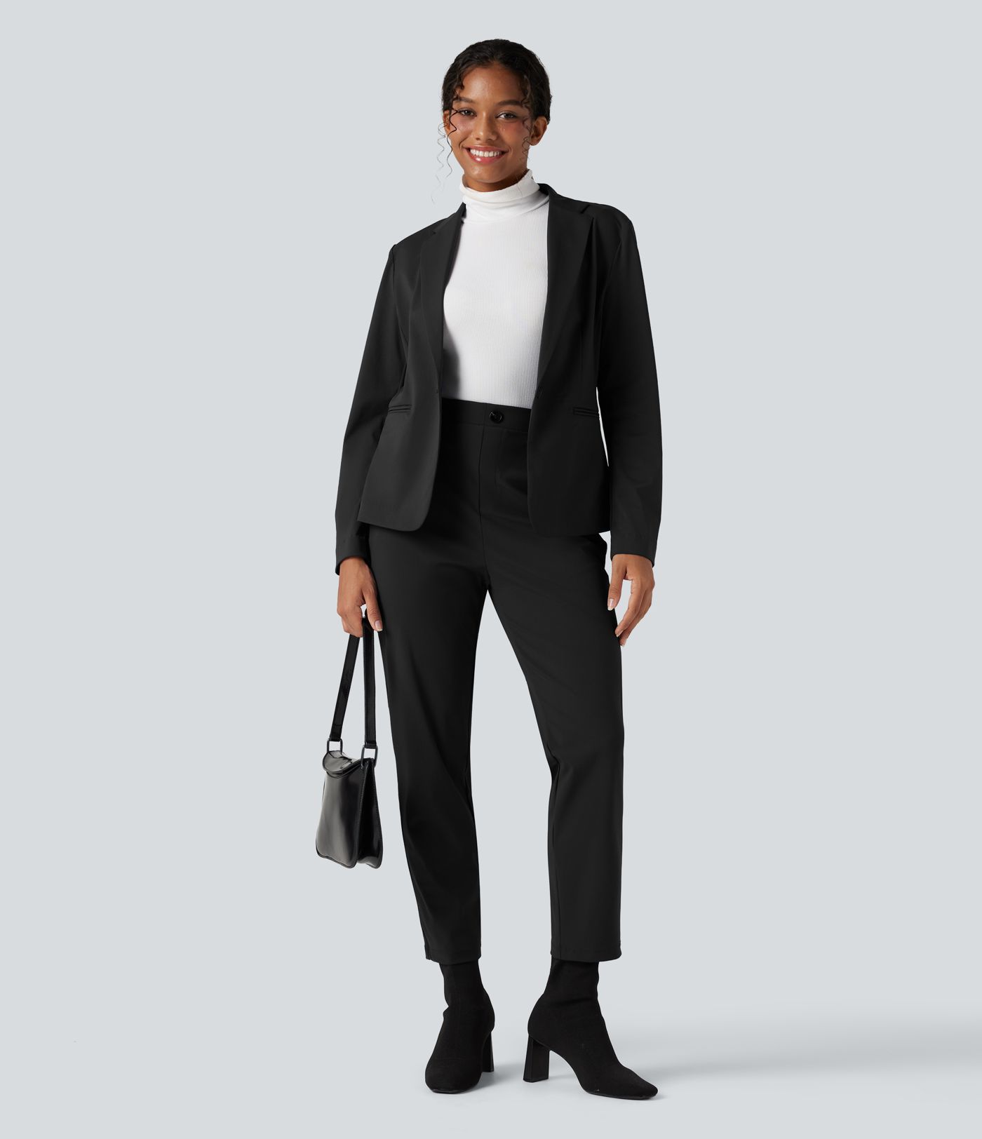 Halara Flex™ Suit Wrinkle-resistant High Waisted Slim Work Pants with Pockets