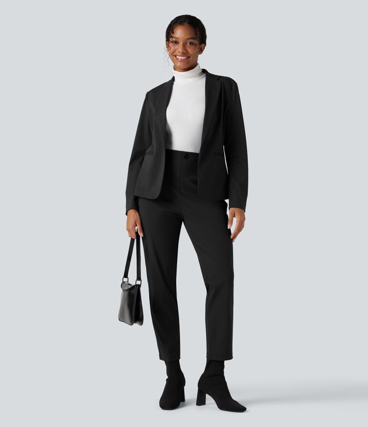 Halara Flex™ Suit Wrinkle-resistant High Waisted Slim Work Pants with Pockets