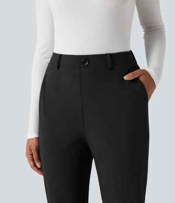 Halara Flex™ Suit Wrinkle-resistant High Waisted Slim Work Pants with Pockets