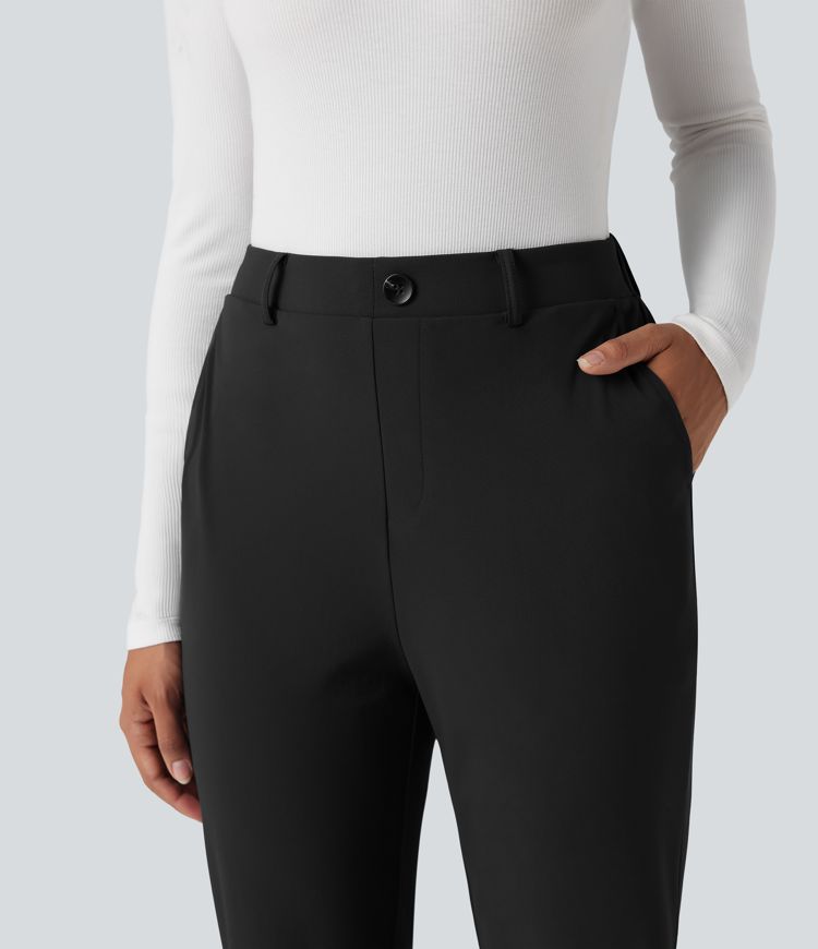 Halara Flex™ Suit Wrinkle-resistant High Waisted Slim Work Pants with Pockets