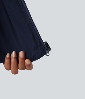 Chaqueta reversible de polar para senderismo con cuello alto, mangas largas, cremallera y bolsillos (dos estilos en uno)