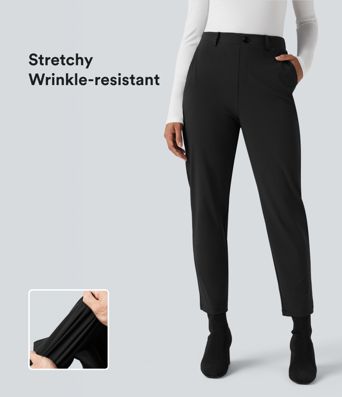 Halara Flex™ Suit Wrinkle-resistant High Waisted Slim Work Pants with Pockets