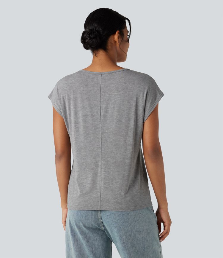 V Neck Short Sleeve Casual T-Shirt V Neck Short Sleeve Casual T-Shirt