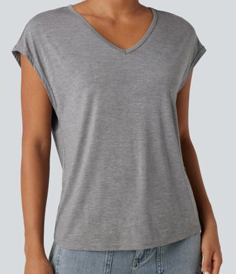 V Neck Short Sleeve Casual T-Shirt V Neck Short Sleeve Casual T-Shirt