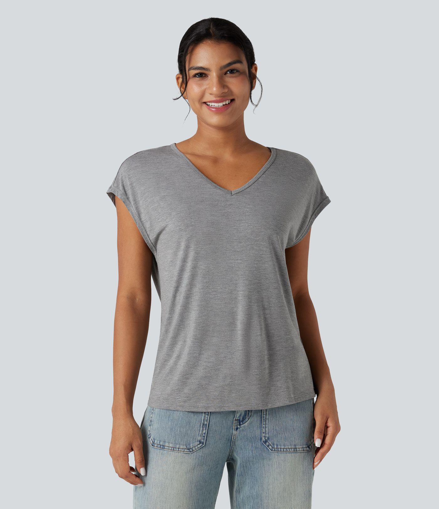V Neck Short Sleeve Casual T-Shirt V Neck Short Sleeve Casual T-Shirt