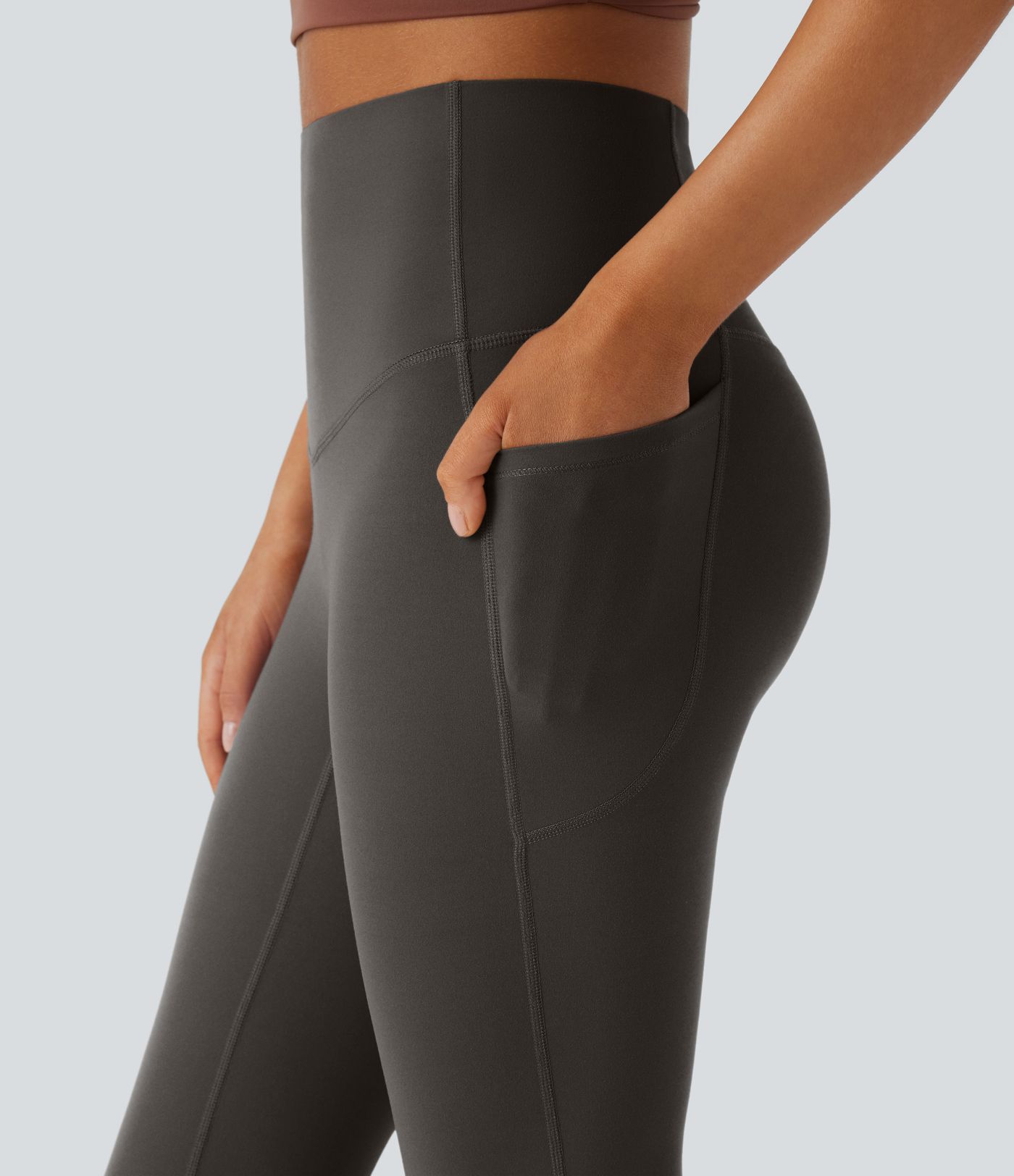 Halara UltraSculpt™ High Waisted Tummy Control Pocket Shaping Yoga Bootcut Leggings