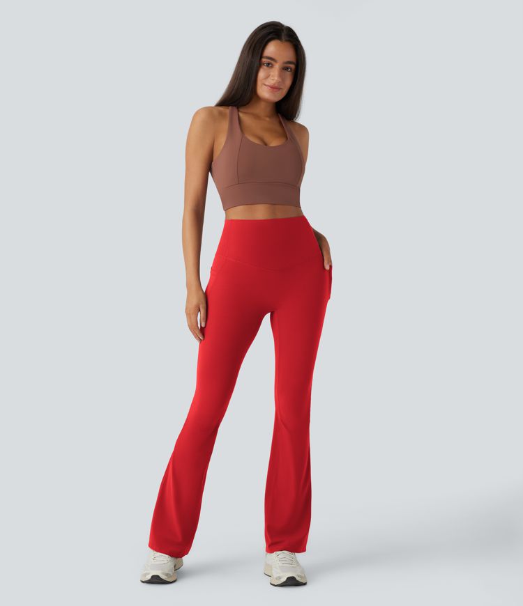 Halara UltraSculpt™ High Waisted Tummy Control Pocket Shaping Yoga Bootcut Leggings