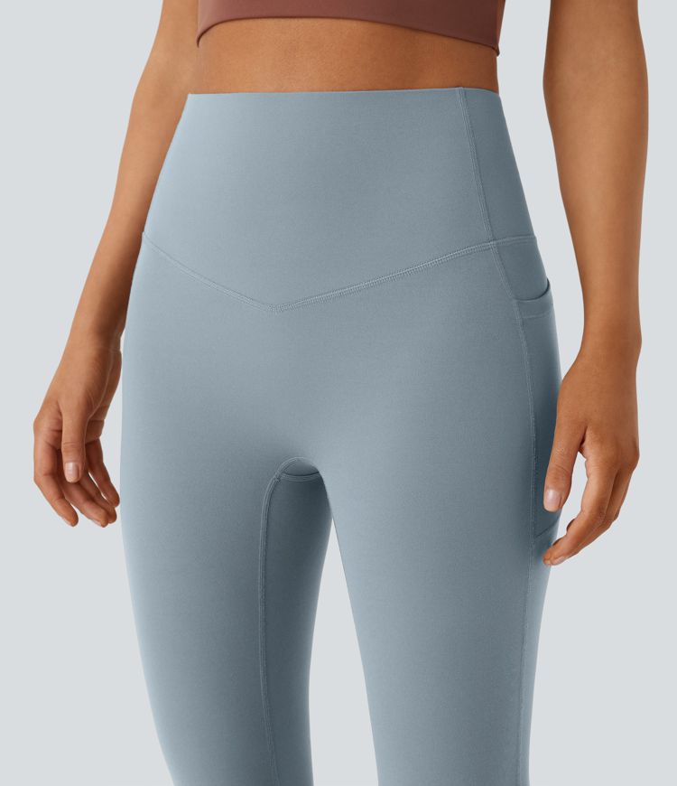 Halara UltraSculpt™ SoCinched Hoge Taille Buikcontrole Zakvormende Yoga Bootcut Legging