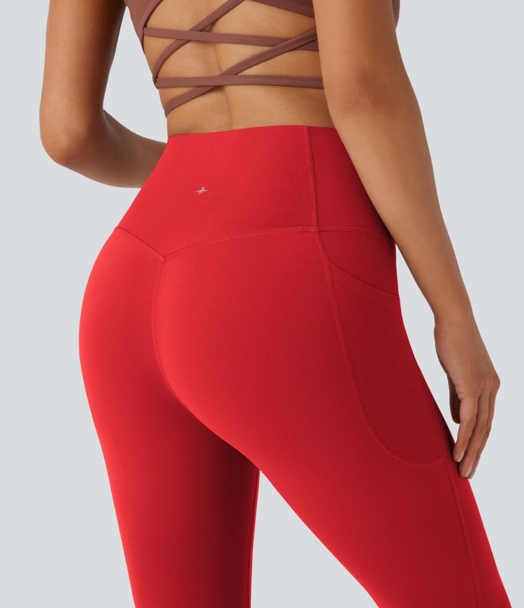 Halara UltraSculpt™ High Waisted Tummy Control Pocket Shaping Yoga Bootcut Leggings