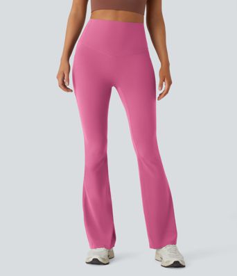 Halara UltraSculpt™ SoCinched Legging de Yoga Taille Haute avec Contrôle du Ventre et Poches, Coupe Évasée