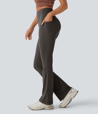 Halara UltraSculpt™ High Waisted Tummy Control Pocket Shaping Yoga Bootcut Leggings