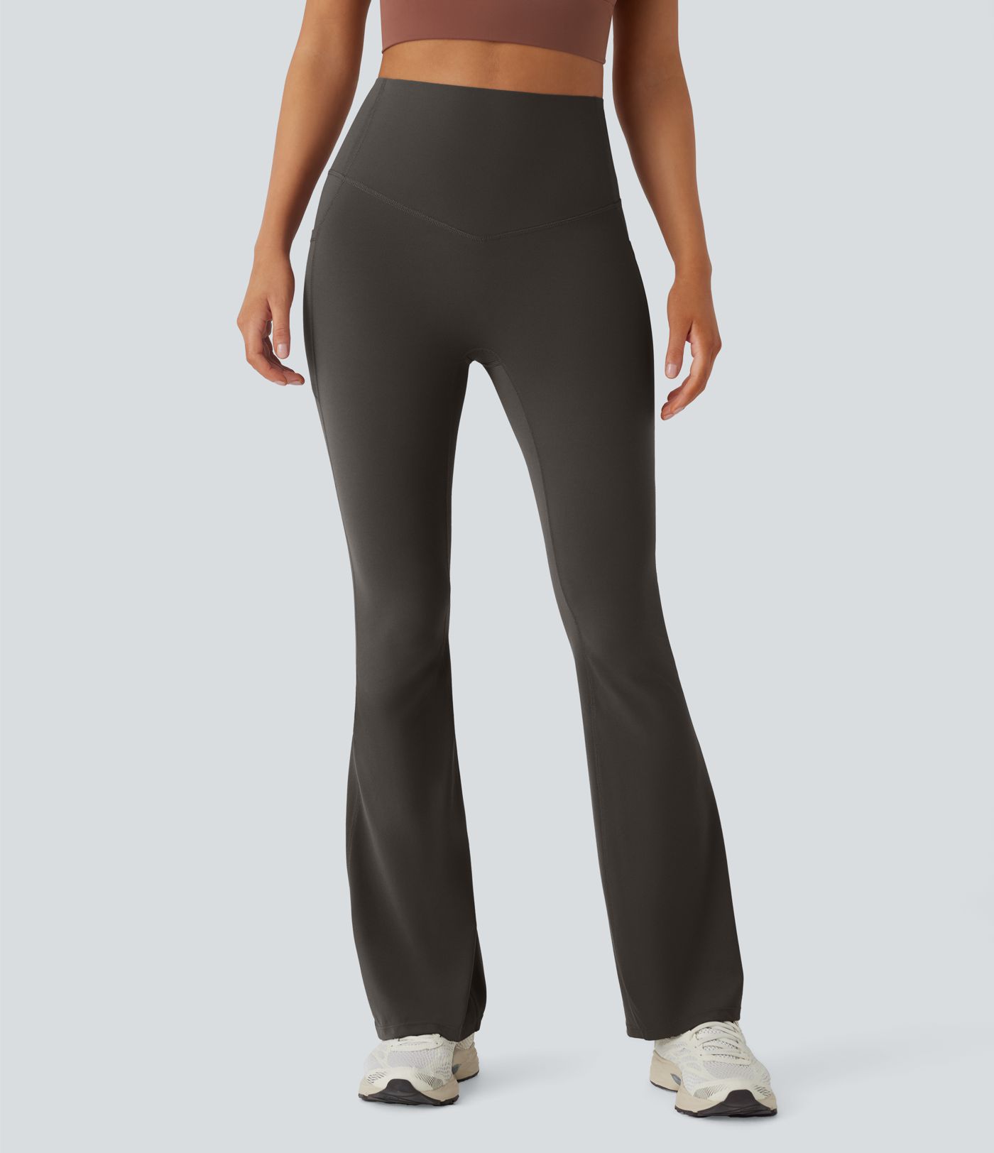 Halara UltraSculpt™ High Waisted Tummy Control Pocket Shaping Yoga Bootcut Leggings