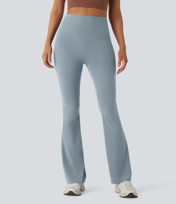 Halara UltraSculpt™ SoCinched Hoge Taille Buikcontrole Zakvormende Yoga Bootcut Legging