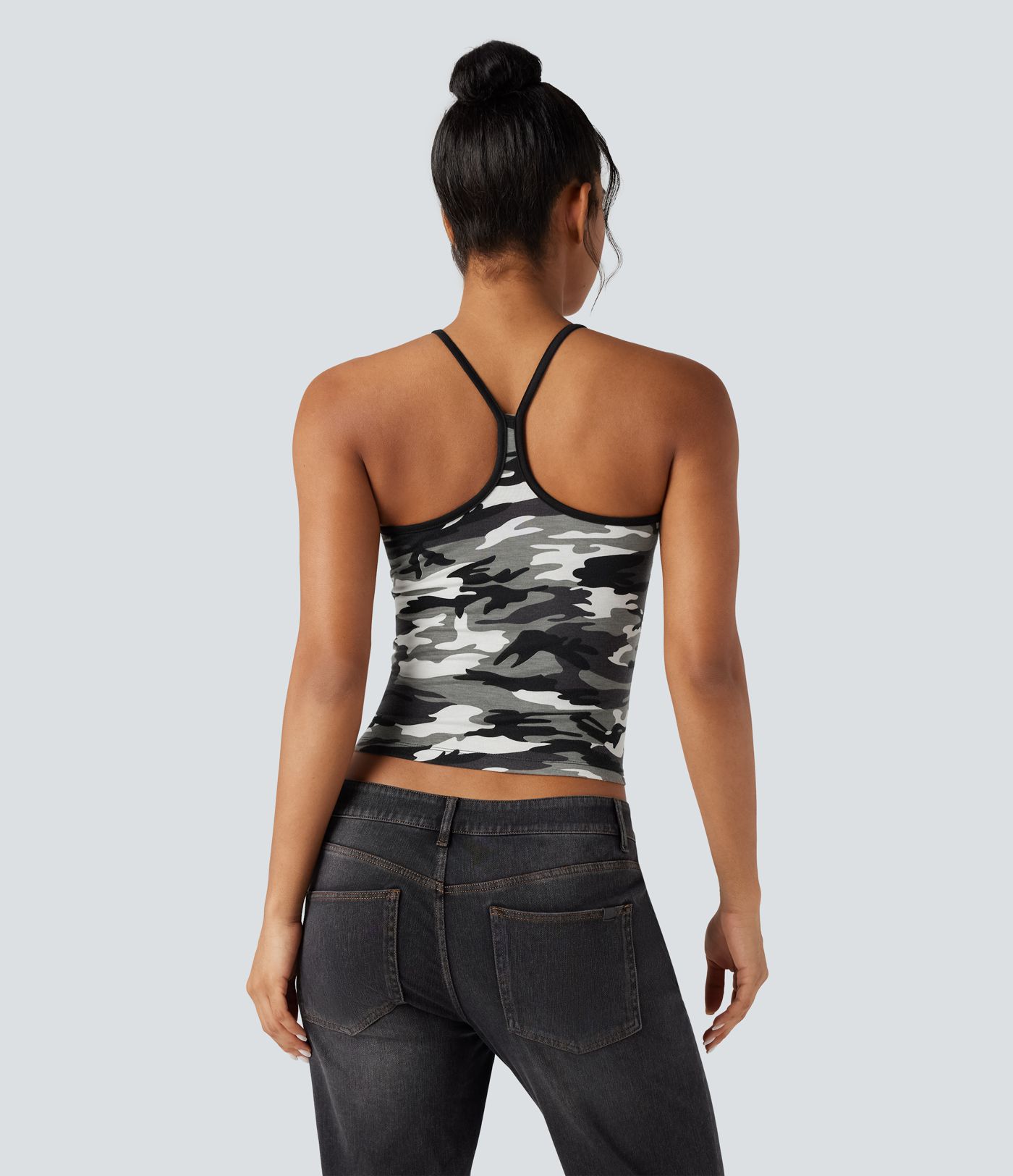 Racerback Camo Casual Tank Top
