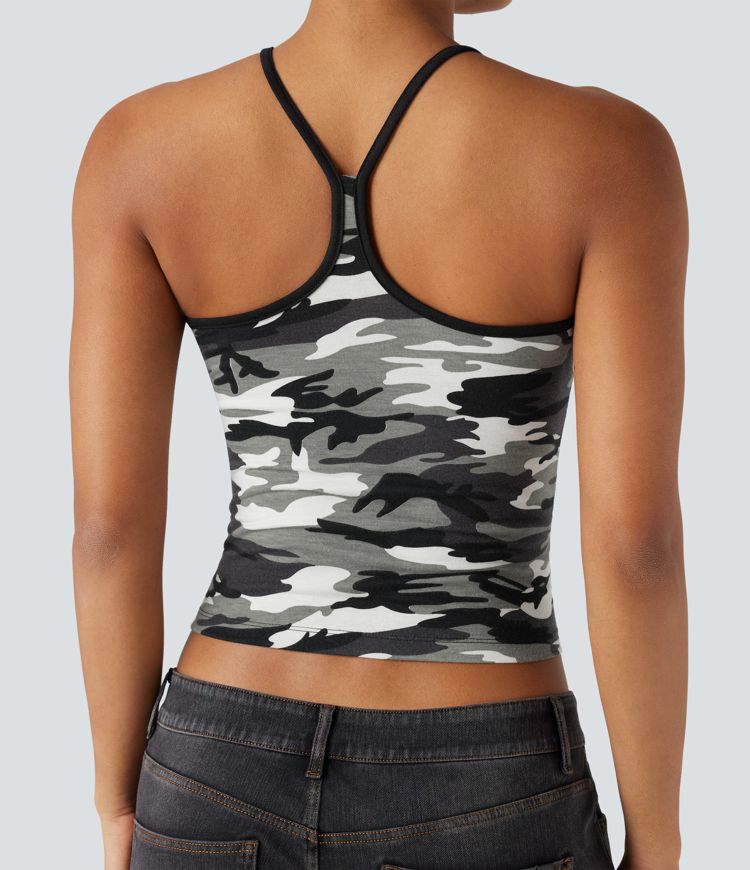 Racerback Camo Casual Tank Top
