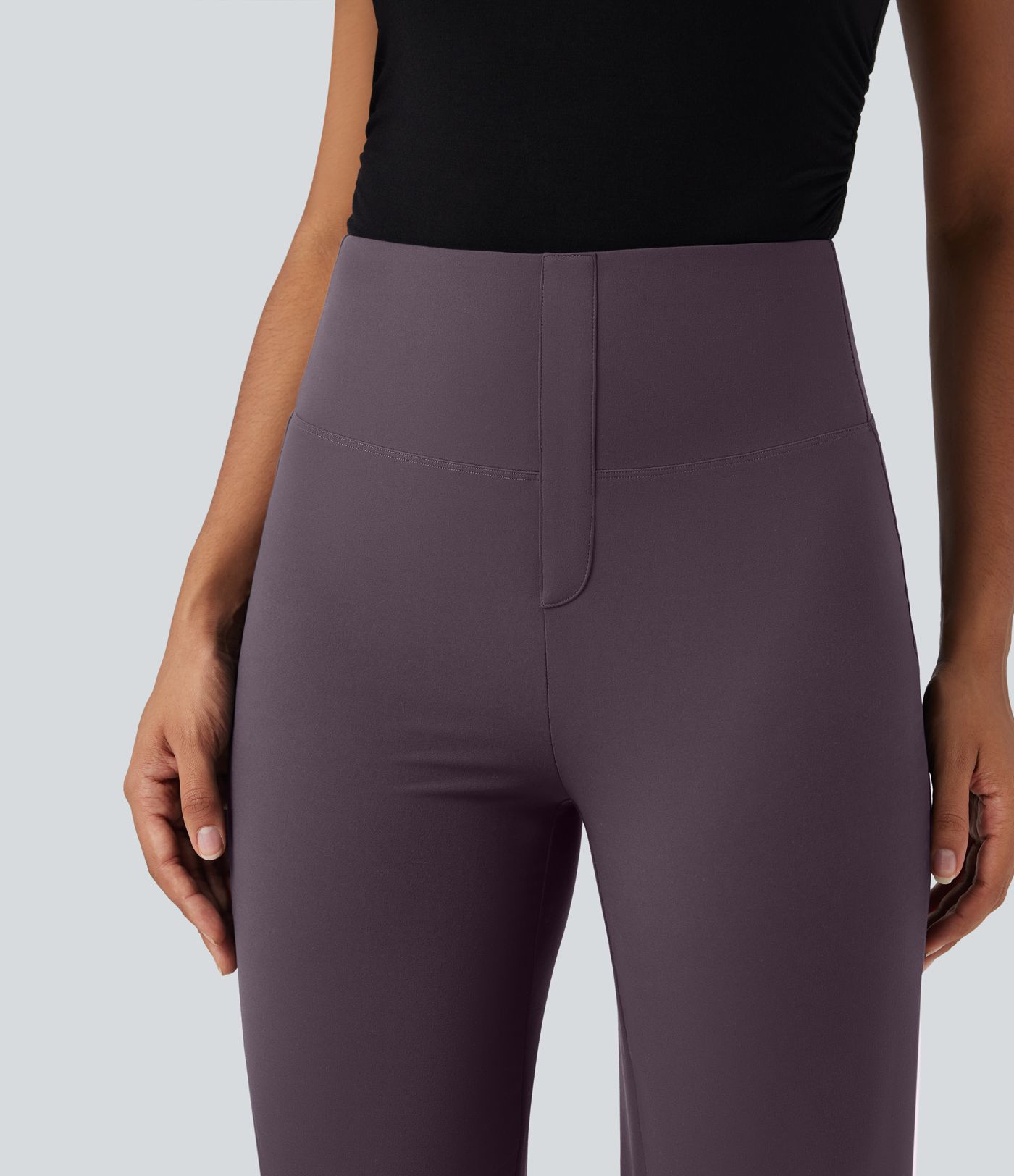 Halara UltraSculpt™ High Waisted Tummy Control Straight Leg Work Trousers with Pockets