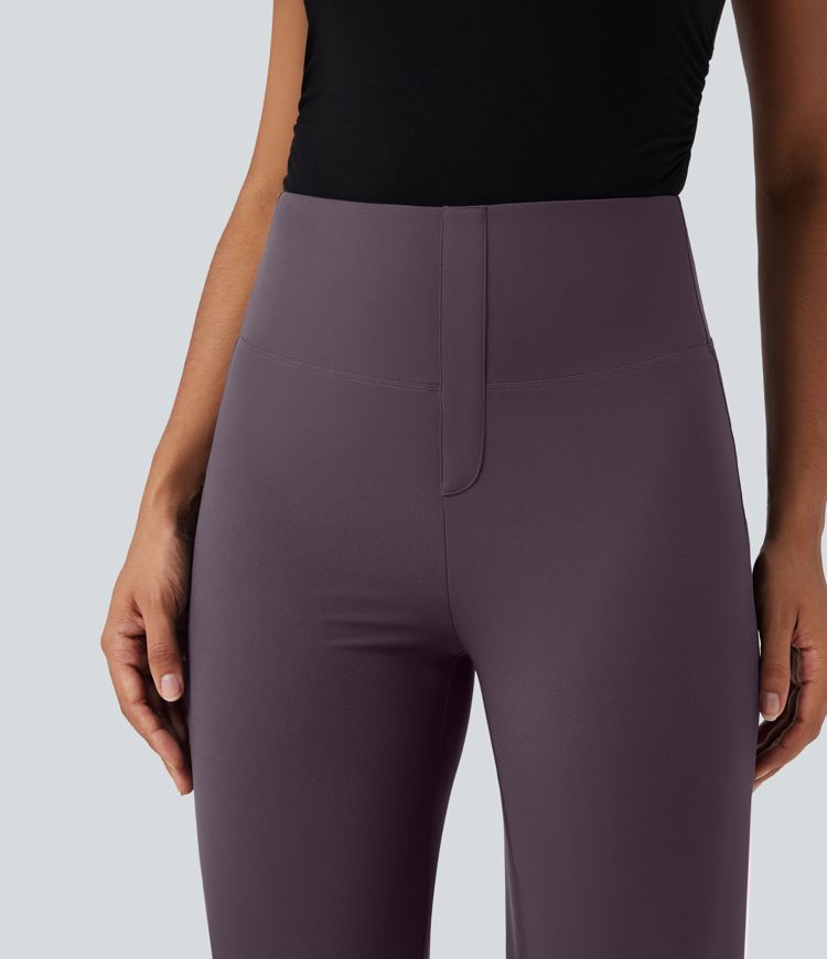 Halara UltraSculpt™ High Waisted Tummy Control Straight Leg Work Trousers with Pockets