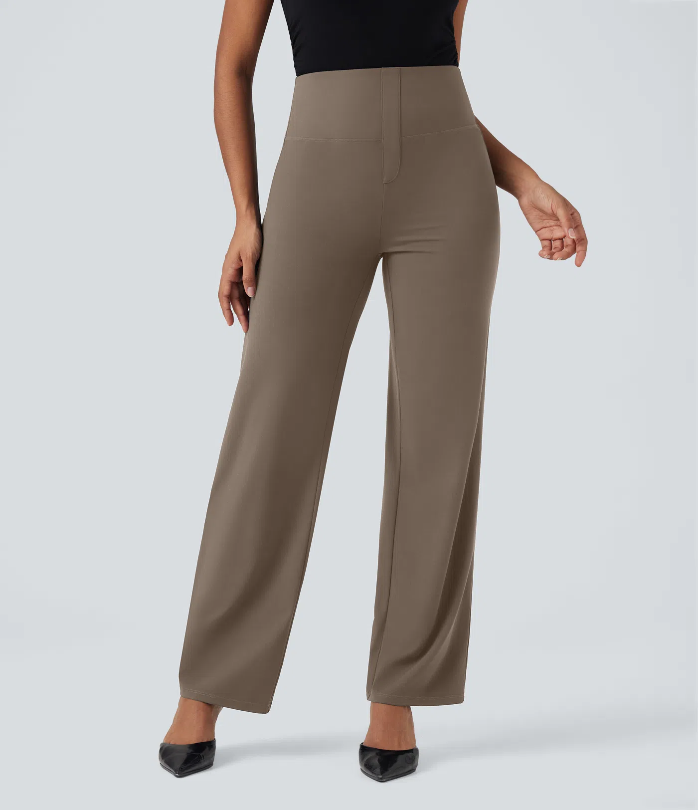 Halara UltraSculpt™ SoCinched High Waisted Tummy Control Straight Leg Work Pants with Pockets